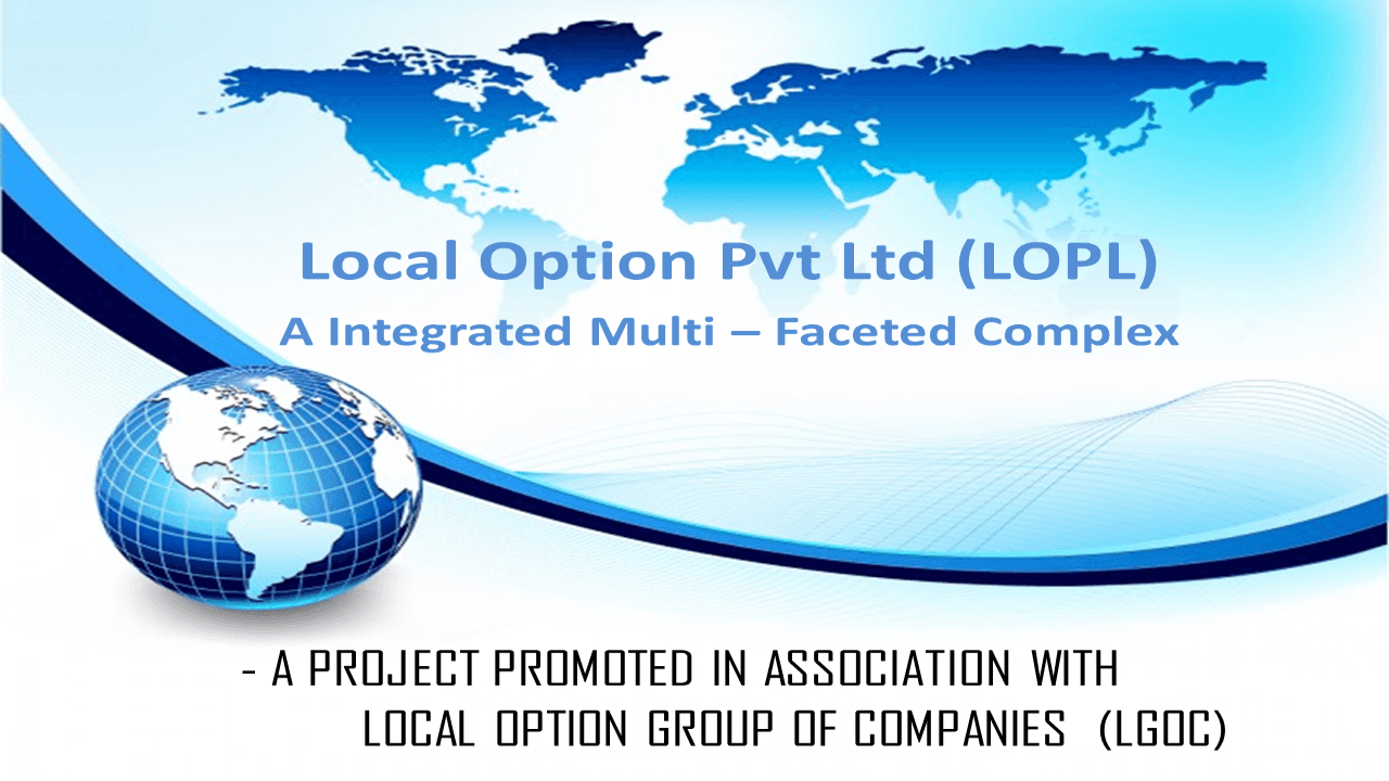 Cover page of the Local Option Pvt Ltd (LOPL) project presentation